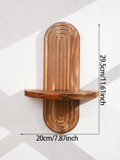 étagère bois ancien 1 pièce bohoo - C