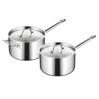Casserole inox 20cm à couvercle moderne -