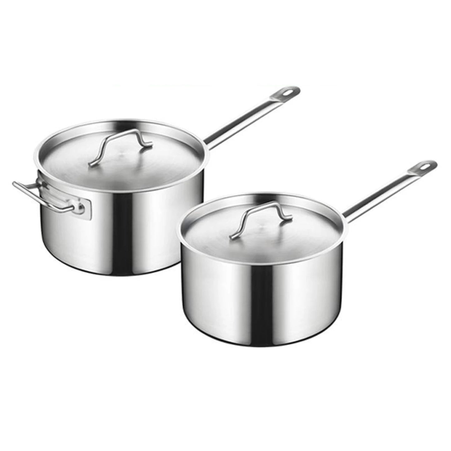 Casserole inox 20cm à couvercle moderne -