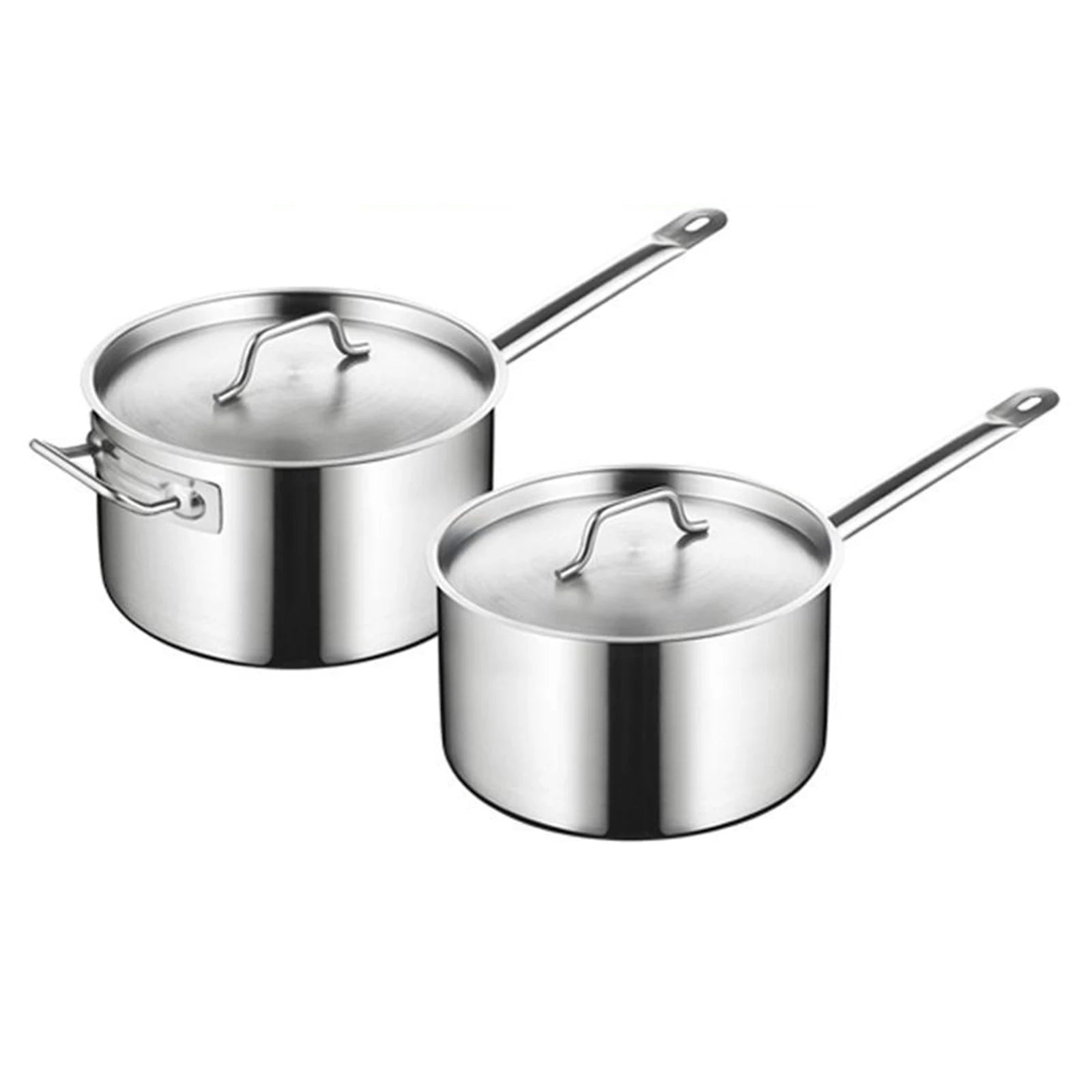 Casserole inox 20cm à couvercle moderne -