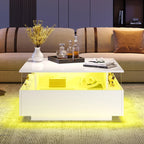 Table basse design moderne avec led 70*70*41cm -