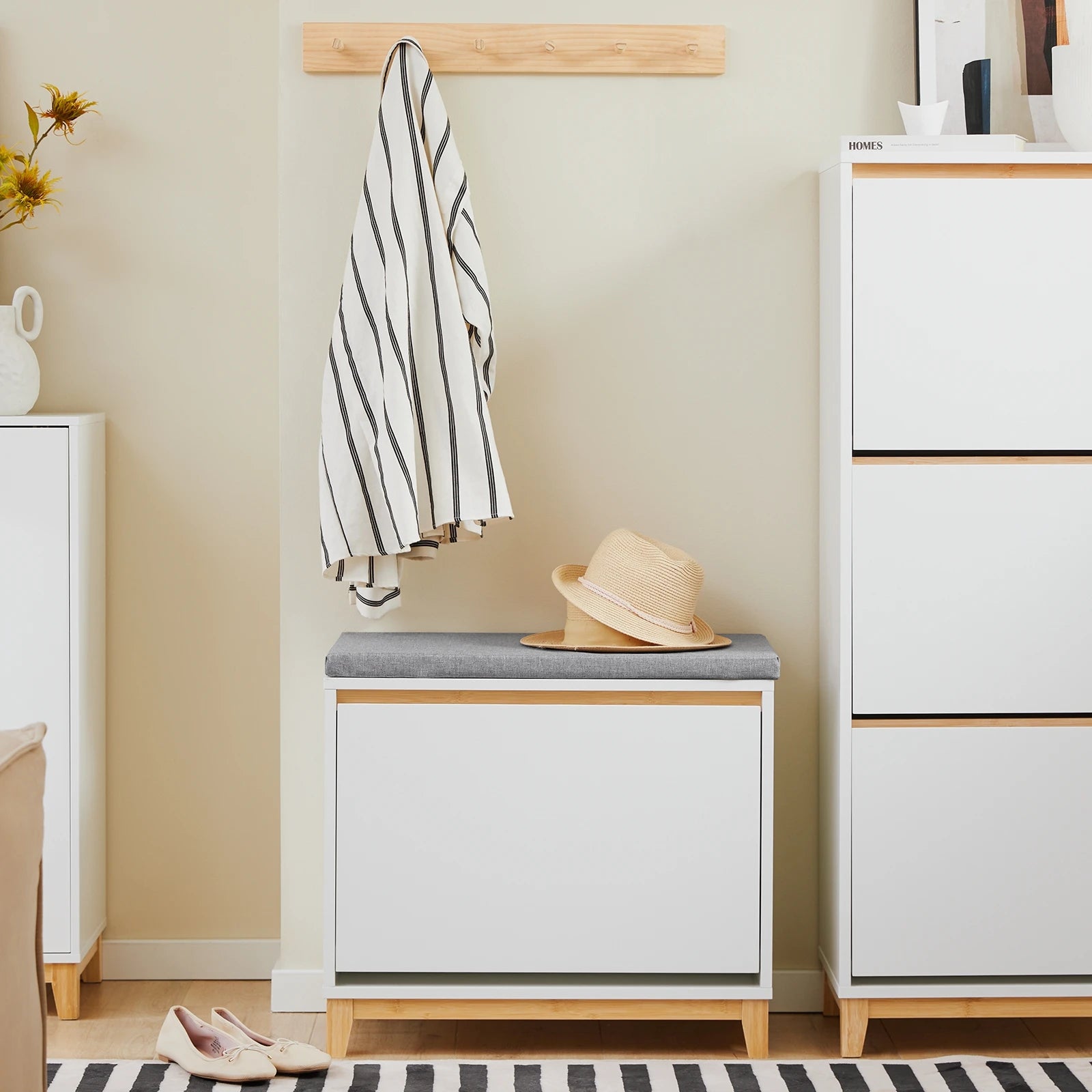 Meuble à chaussure armoire 60x55x34cm -