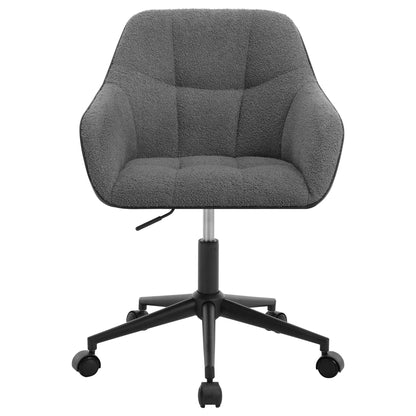 Chaise de bureau pivotante en velours -