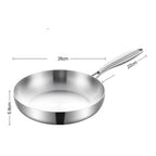 Poêle inox 30cm wok adhésif - 26cm