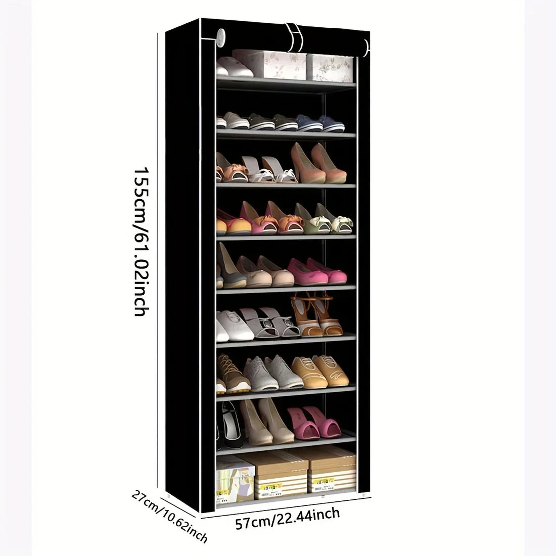 Meuble à chaussure design moderne anti-poussière -