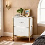 Table de nuit originale avec doubles tiroirs pour chambre à coucher -