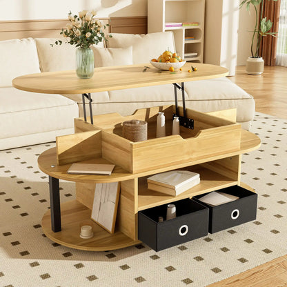 Table basse en bois relevable de qualité moderne -