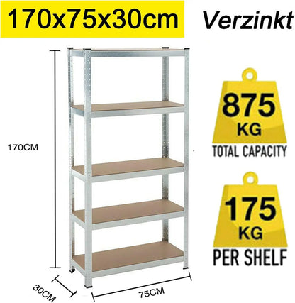 étagère garage 180x90x40cm - 170x75x30cm-G