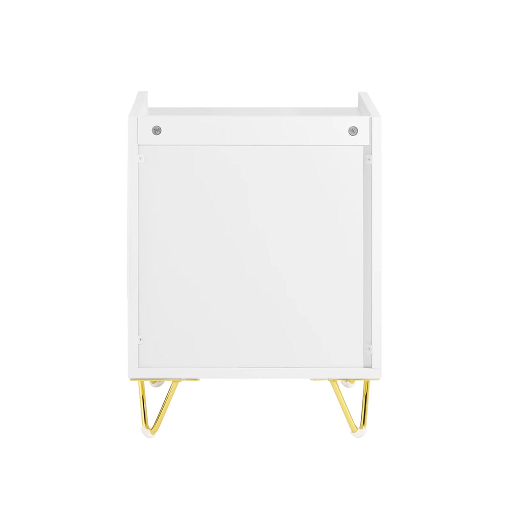 Table de chevet cabinet 40x40x51cm - VIRGINIE -