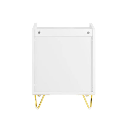 Table de chevet cabinet 40x40x51cm - VIRGINIE -