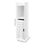 Étagère salle de bain sans percer verticale 20*80cm - Étagère salle de bain Blanc