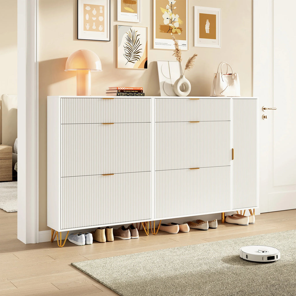 Meuble à chaussure dispositif anti basculement -