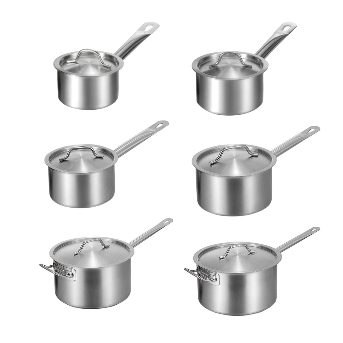 Casserole inox 20cm à couvercle moderne -