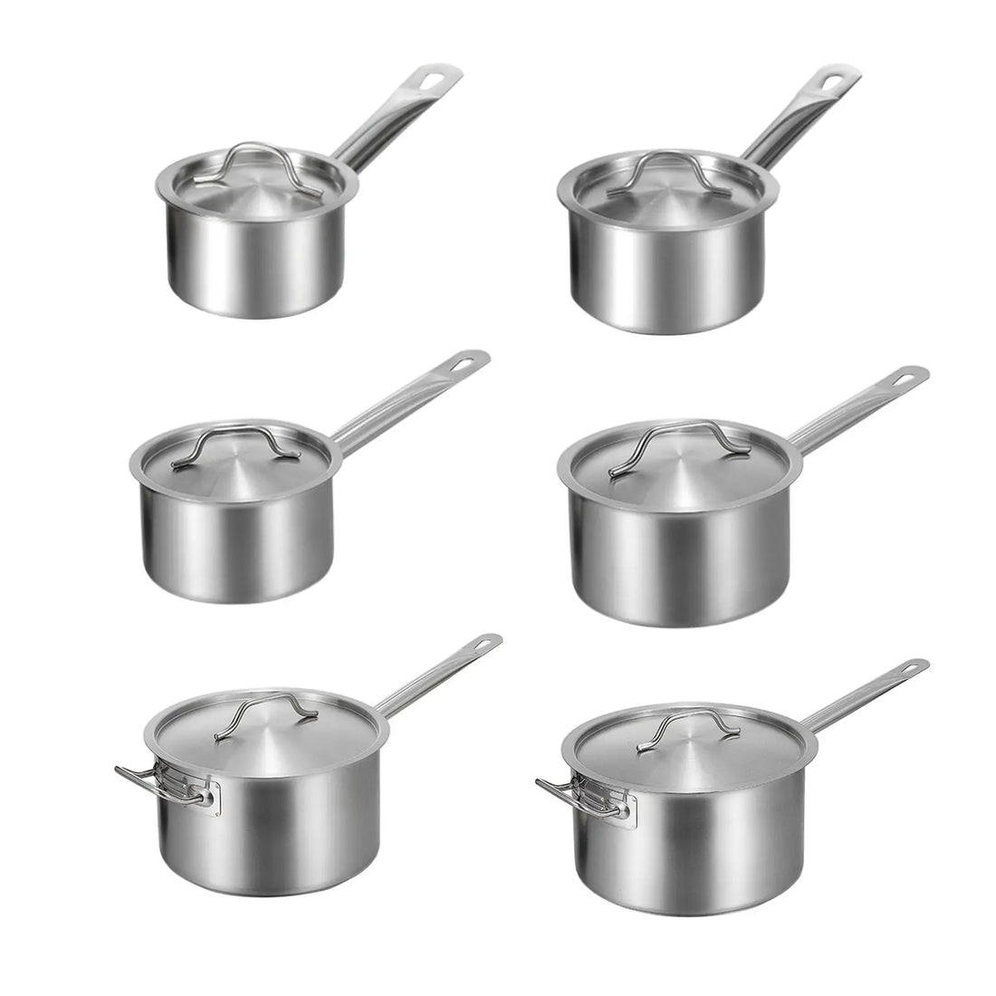 Casserole inox 20cm à couvercle moderne -