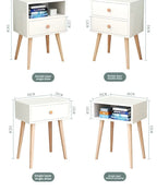 Table de nuit simple pour petit appartement de luxe -