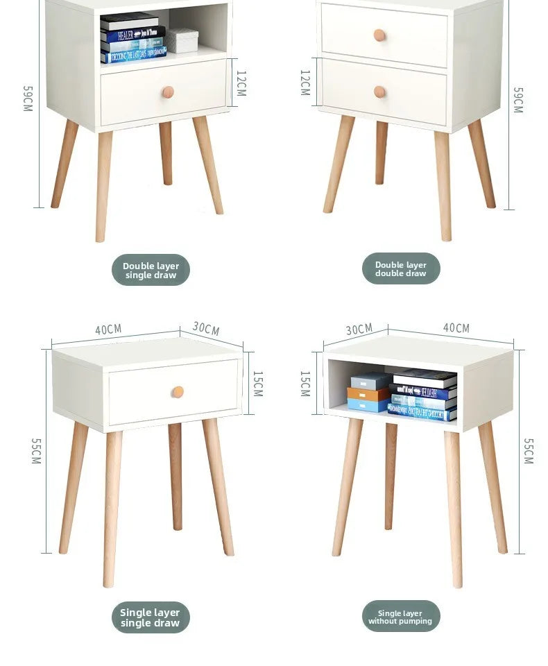 Table de nuit simple pour petit appartement de luxe -