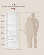 Meuble de rangement colonne rectangulaire 24 x 60 x 178.5 cm -