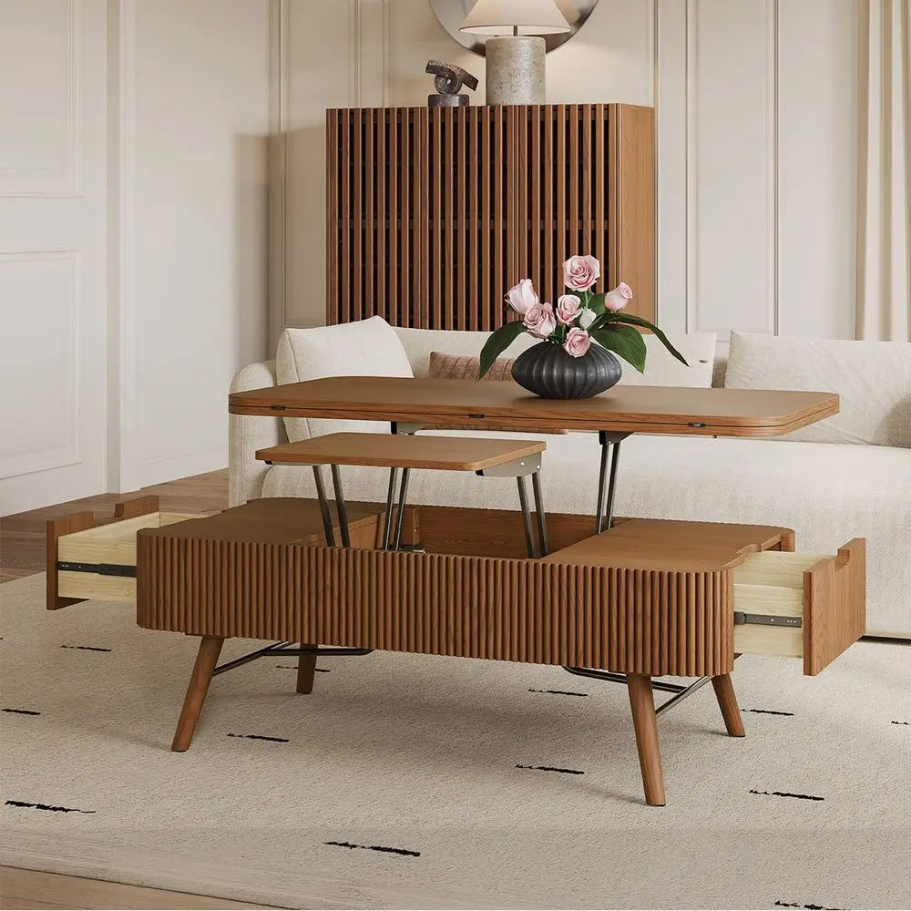 Table basse moderne de luxe en bois de qualité -