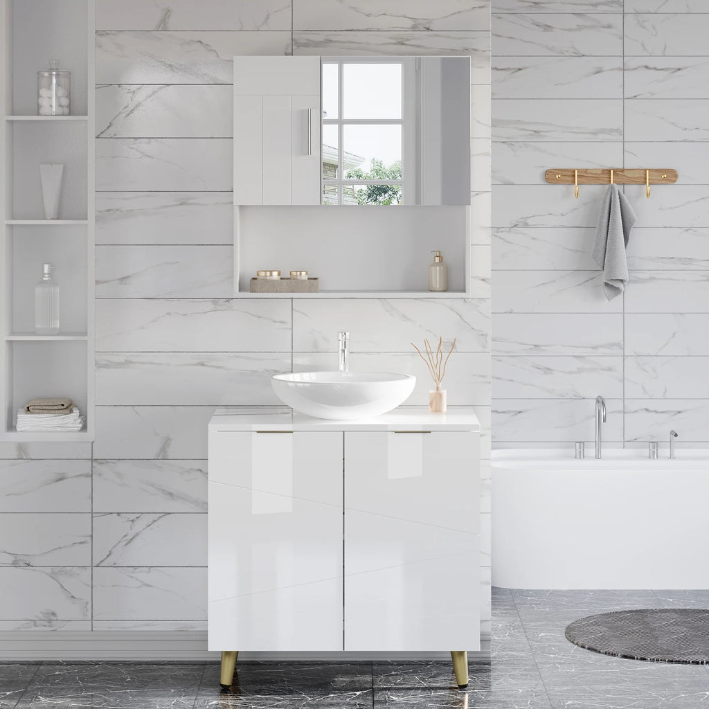 Meuble de rangement à doubles portes cubiques 60x60x30cm -