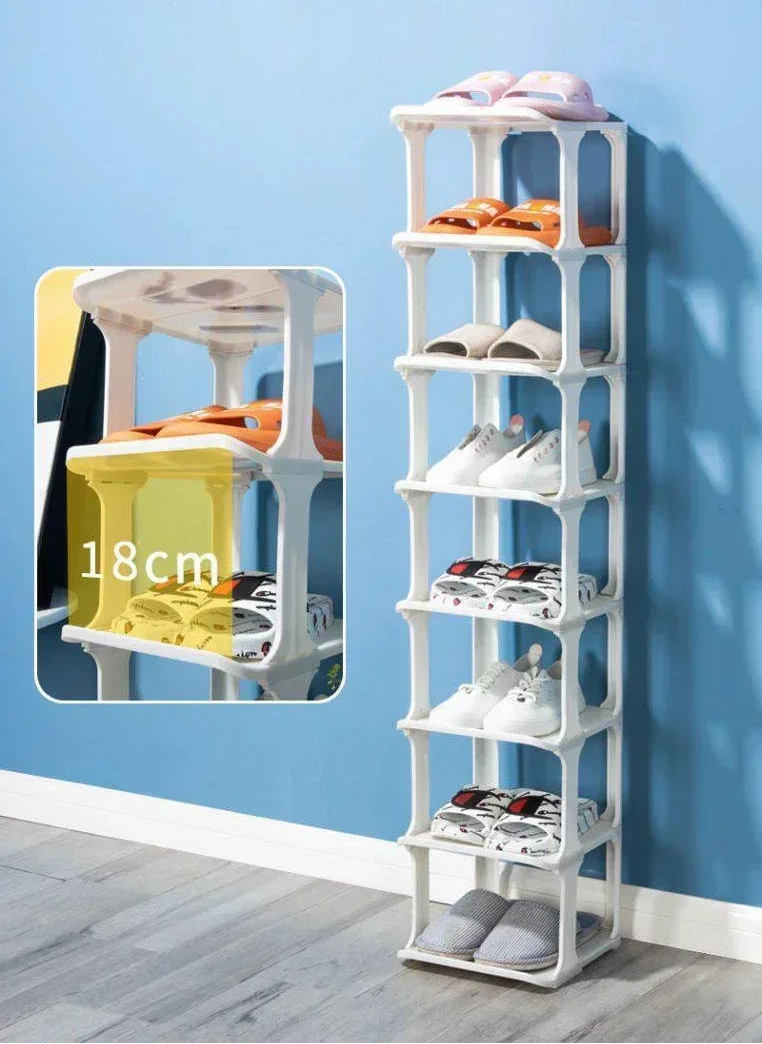 Meuble à chaussure blanc simple et moderne -