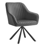 Chaise salle à manger vert en velours 1 pièces - Gris et Noir d'Encre Chaise salle à manger