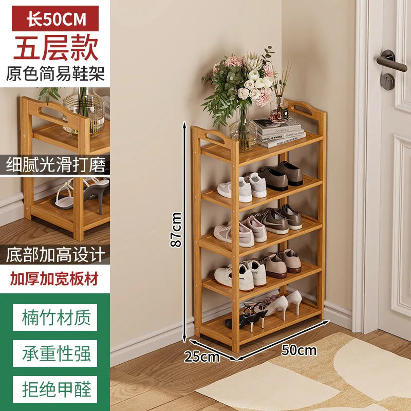 Meuble à chaussure en bois massif d'intérieur - style9