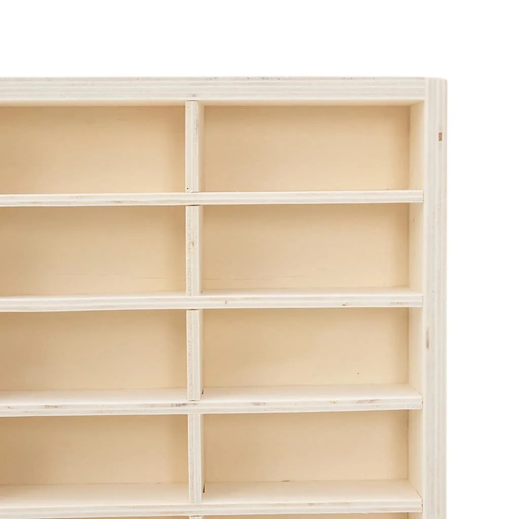 étagère murale vitrine marron -