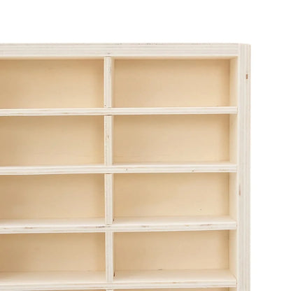 étagère murale vitrine marron -