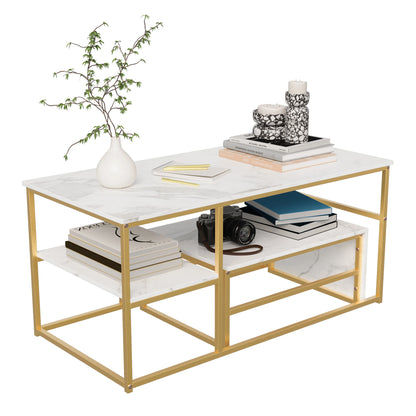 Table basse minimaliste pieds en métal -