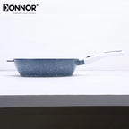 Poêle céramique poignée amovible avec couvercle -