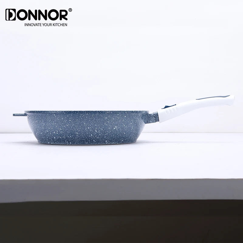 Poêle céramique poignée amovible avec couvercle -