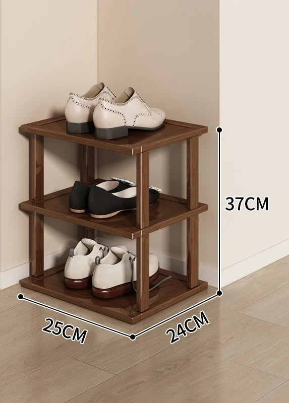 Meuble à chaussure sous escalier - Marron 3 couches 25cm