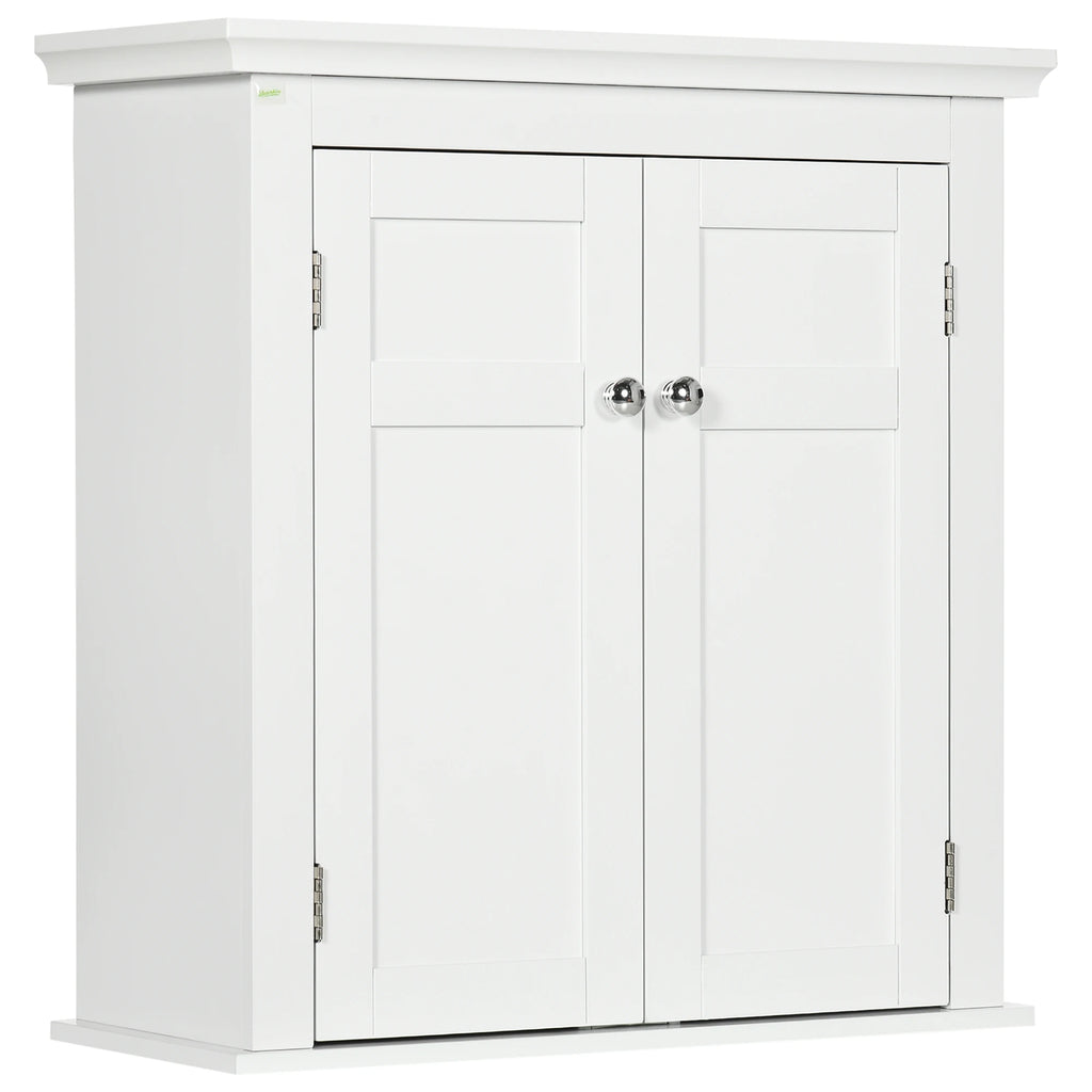 Petit meuble de rangement chambre de couleur blanche 58x24x60 cm - Meuble de rangement
