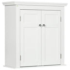 Petit meuble de rangement chambre de couleur blanche 58x24x60 cm - Meuble de rangement