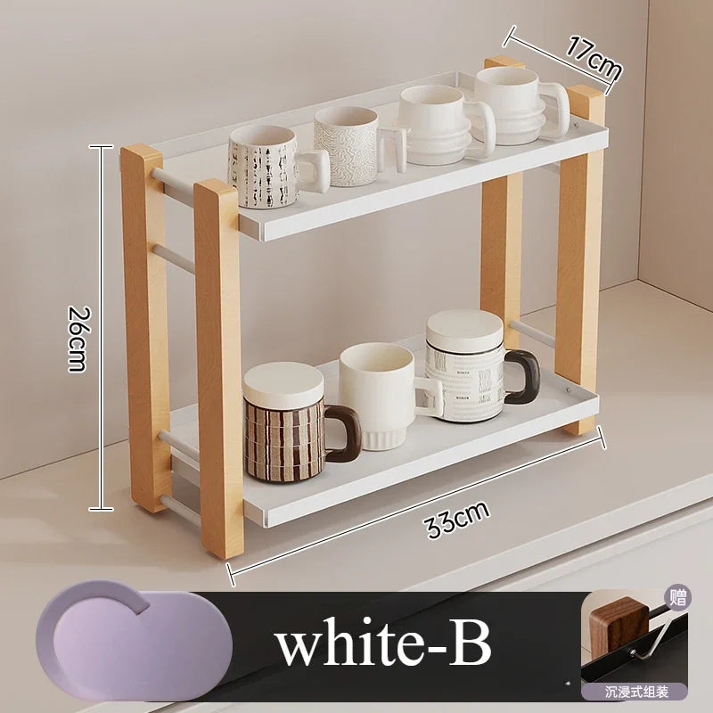 Étagère café de luxe - Blanc-B