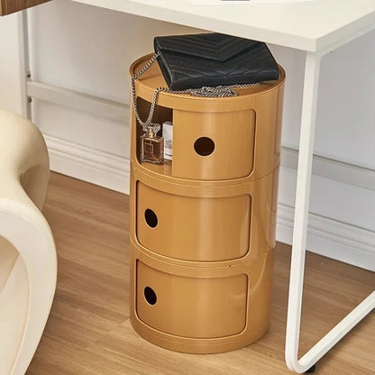 Table de nuit ronde nordique simple -