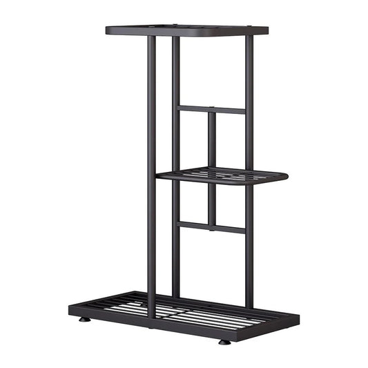 Étagère plante à 3 niveaux idéale pour plusieurs plantes - Noir Étagère plante