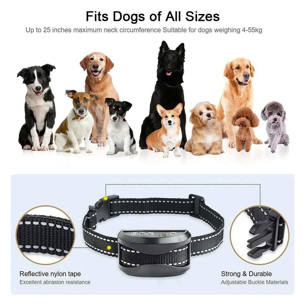 collier anti aboiement électrique imperméable -