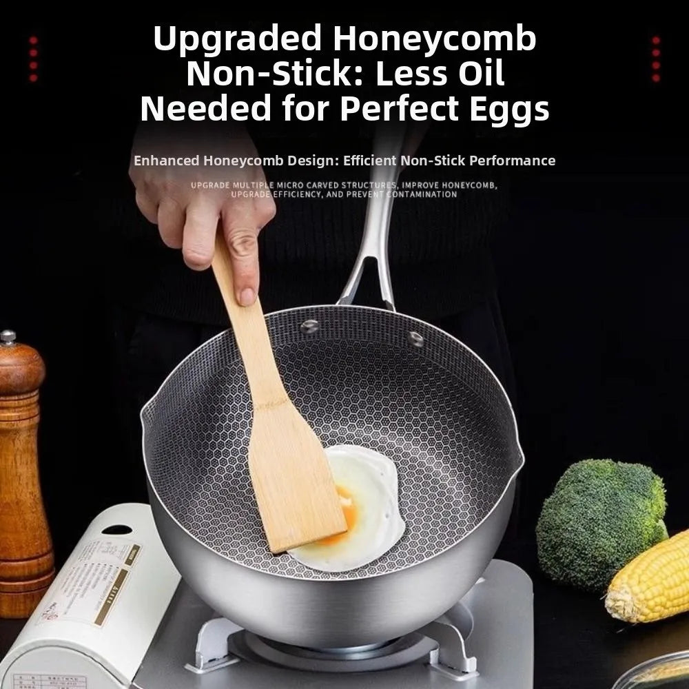 Casserole inox avec couvercle -