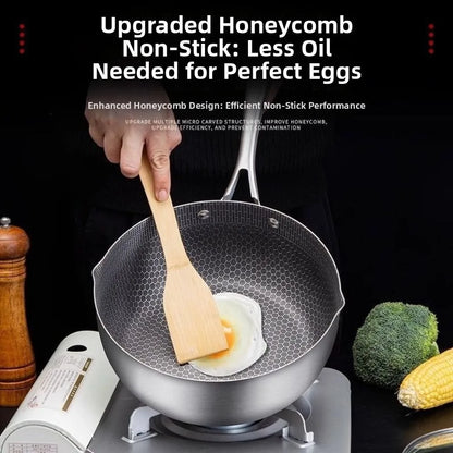 Casserole inox avec couvercle -