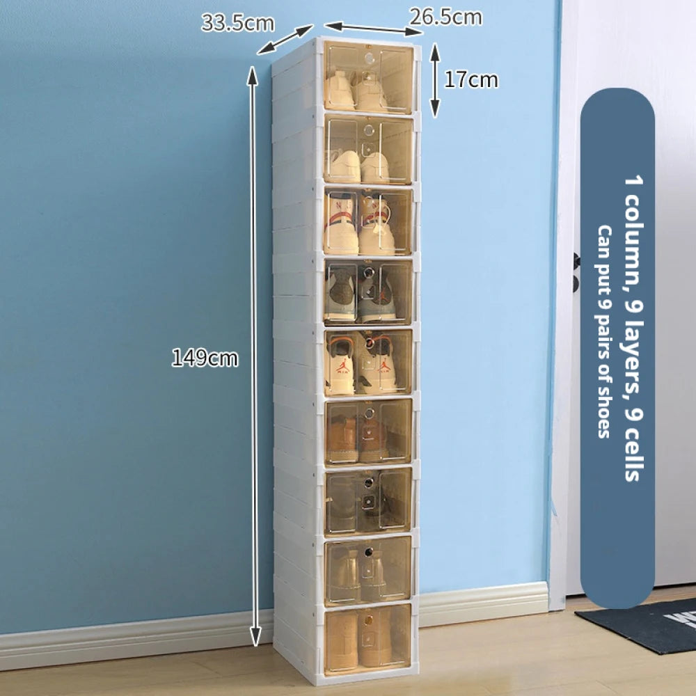 Meuble à chaussure haut minimaliste -