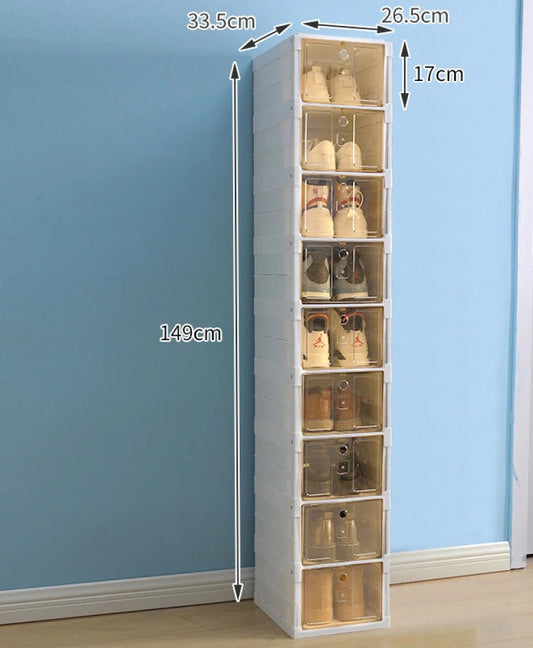 Meuble à chaussure haut minimaliste -