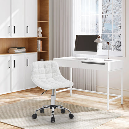 Chaise de bureau sans accoudoirs avec roulette -