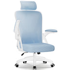 Chaise de bureau discount confortable - Bleu ciel Chaise de bureau