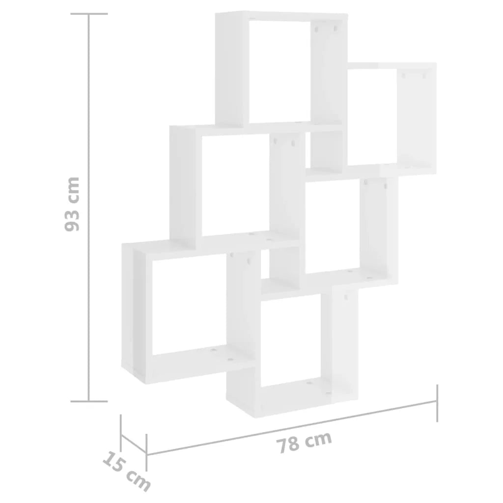 étagère murale design moderne 78x15x93 cm -