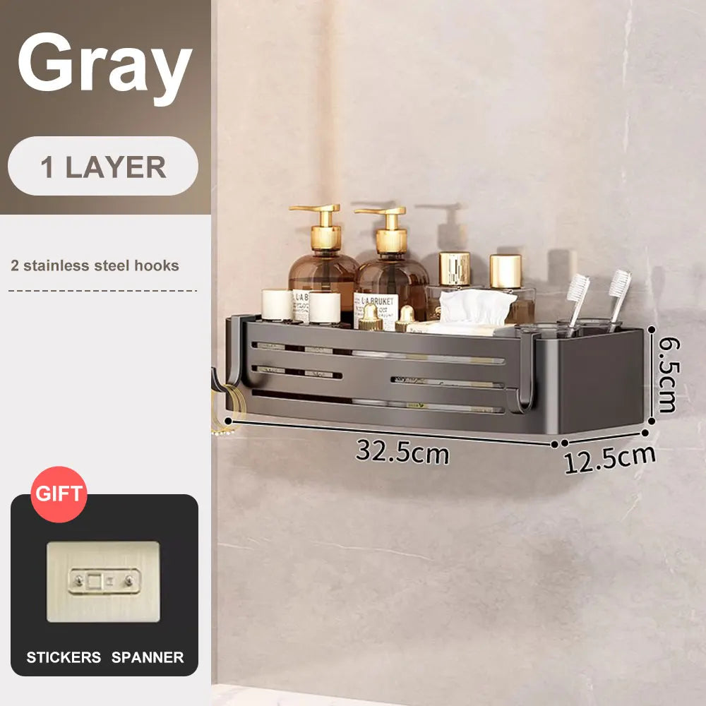 étagère murale douche originale - Gris