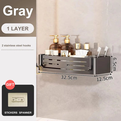 étagère murale douche originale - Gris