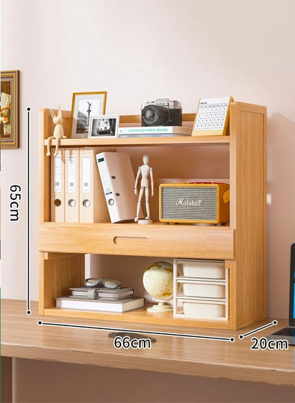 étagère bureau rangement moderne en bois - B-3-Couches