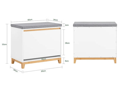 Meuble à chaussure armoire 60x55x34cm -