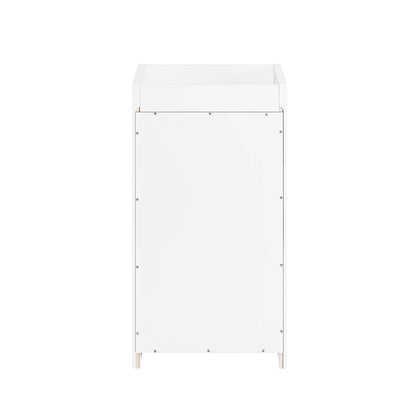 Table de chevet blanche simple pour livre -